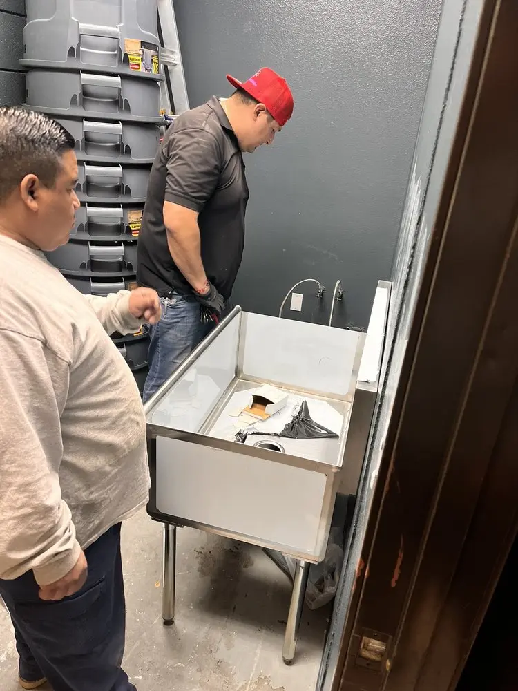 Commercial plumbing and sink installation in Sherman Oaks